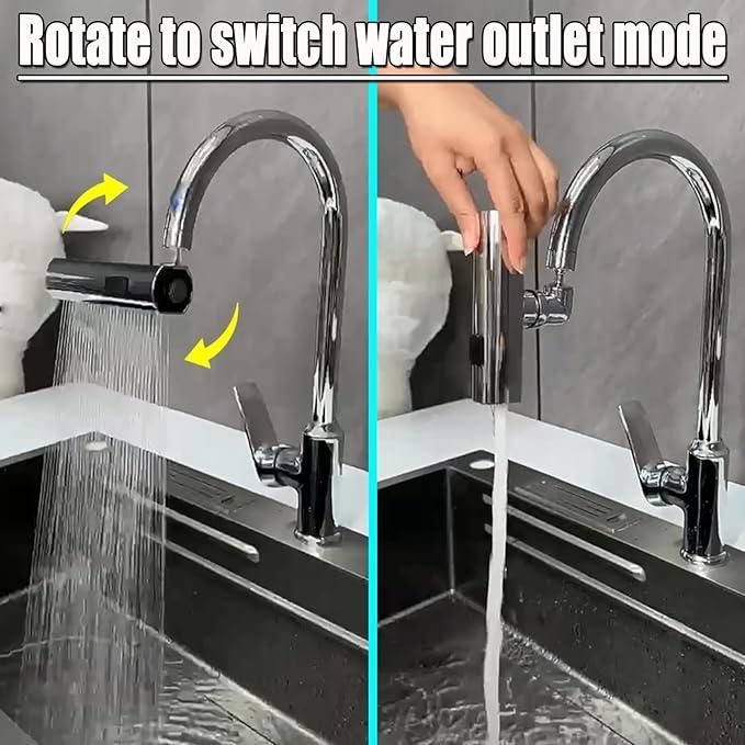 Tap Extender for Kitchen Sink, Flexible Faucet with Tap Extension